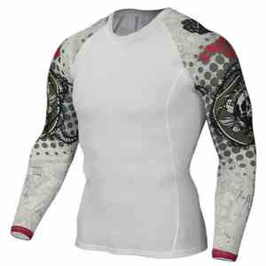 Rash Guards sublimés noirs et rouges à manches courtes et Rash Guards Bjj imprimés pour enfants - Product Image 3