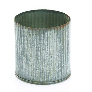 Vases à fleurs modernes faits à la main en métal galvanisé vintage Décoration de table de qualité pour adultes avec bande de cuivre Couleur noire Look royal - Product Image 4