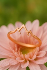 925 Sterling Silver Mountain <b>Ring</b> Minimalist Nature Jewelry Adventure Hiking Gift Handmade 925 Silver Outdoor Inspired Jewelry - Product Image 4