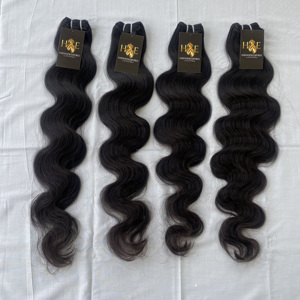 Échantillon gratuit de cheveux humains brésiliens Remy ondulés non traités, cuticule brute, alignée, 100% - Product Image 1