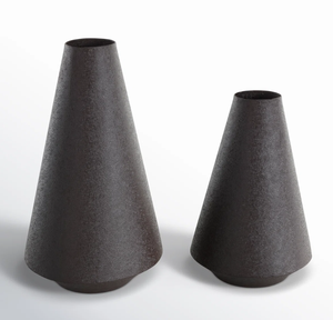 Floreros de Metal de diseño costero de lujo moderno, arreglos florales de hierro para bodas, sala de estudio, sala de estar, dormitorio, decorativos - Product Image 1