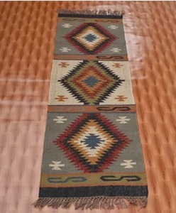 Vente en gros exportateur tapis de jute bohème tribal laine tapis tissés à la main multicolore paillassons extérieur décoration de la maison OEM disponible - Product Image 3
