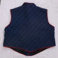 Gilet en coton bleu pour homme TIGER TOUCH Jay Gilet, veste de tambourinier, gilet de parade de festival, Pakistan