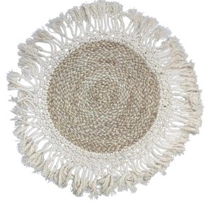 2026 Jute handmade Woven Doormat Natural Braided Floor Mats Area Rugs <b>round</b> jute rug <b>carpet</b> made in BD - Product Image 2