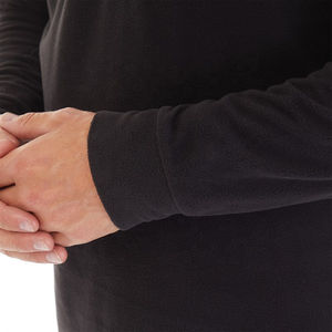 2025-26 derniers pulls molletonnés classiques noirs à demi-fermeture éclair pour hommes doux et confortables parfaits pour les vêtements décontractés et les activités de plein air - Product Image 4