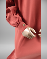 Vente en gros : Robe longue Abaya musulmane pour filles, grande taille, respirante, séchage rapide, manches longues, longueur au sol, modeste, islamique, avec hijab doux