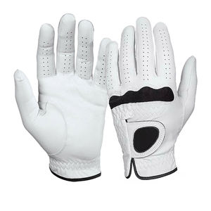 Gants de golf en cuir de mouton Cabretta personnalisés de haute qualité Logo de poignée protégé contre les UV imprimé pour la main gauche droite véritable - Product Image 2
