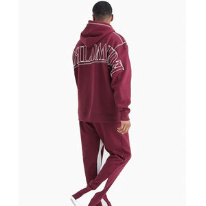 Survêtement baggy survêtement ample et surdimensionné pour hommes, ensemble deux pièces personnalisé de coupe ample à capuche et joggings, fournisseur de gros - Product Image 2