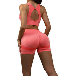ชุดกีฬา2ชิ้นสำหรับผู้หญิงชุดออกกำลังกายระบายอากาศได้ดีสำหรับผู้หญิงชุดออกกำลังกายขนาดพลัสไซส์ออกแบบได้ตามต้องการ - Product Image 2