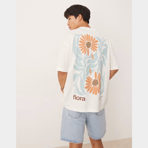 Top des tendances décontracté surdimensionné coton surdimensionné T-Shirt graphique t-shirts 220 grammes tissu personnalisé OEM/ODM DTG Bangladesh - Product Image 1