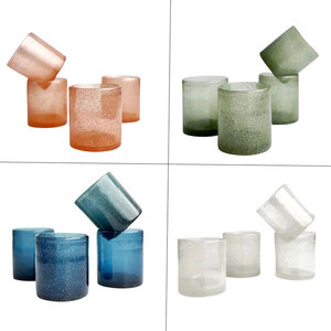 Mejor Venta de vidrio soplado a mano de color de vidrio de burbujas de color sólido para velas y beber - Product Image 6