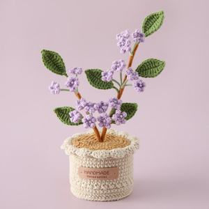 Planta Grande Tejida a Mano con Hilo de Copo de Nieve, Estilo Cielo Estrellado Creativo, para Interiores/Exteriores, Decoración para el Día de la Madre - Product Image 3