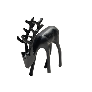 Statue de cerf artificielle en aluminium artistique Sculpture en métal élégante pour la maison et le bureau Sculptures décoratives de table - Product Image 4