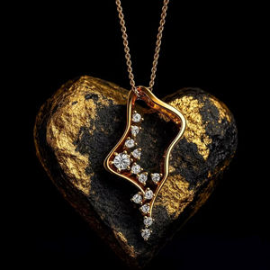 จี้เงินแท้ 925 ชุบทองคำขาว ดีไซน์ทันสมัย ประดับเพชร CZ ระยิบระยับ สวยงามหรูหรา สไตล์คริสเตียน ขายส่ง - Product Image 1