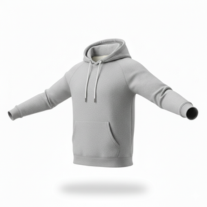 Sweat à capuche d'hiver en molleton 100 % coton de qualité supérieure, écologique, doux, élégant, motif uni, poche avant avec logo, respirant, séchage rapide - Product Image 6