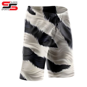 Pantalones cortos deportivos atléticos de verano personalizados para hombre, cintura elástica, estilo informal, sólidos, antiarrugas, para actividades al aire libre, pantalones cortos informales - Product Image 5