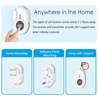 Système d'alerte pour soignant sans fil Daytech, bouton de panique, montre, bouton d'appel, système d'alerte pour infirmière, 500 pieds pour les personnes âgées