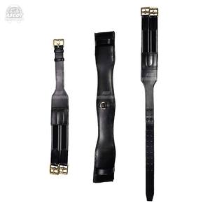 Gran oferta de cuero genuino acolchado con circunferencia de caballo australiano con accesorios de latón en Color negro marrón al por mayor - Product Image 1