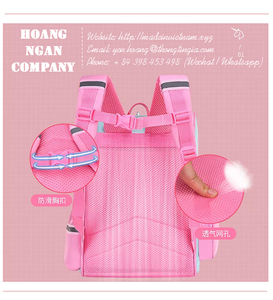 Sac à dos décontracté imprimé dessin animé unisexe, sac d'école licorne pour enfants de la maternelle, garçons et filles - Product Image 5