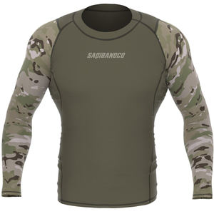 Wholesale Sun Protection <b>Clothing</b> Compression Shirt Rashguard Sublimated Long Sleeve Surf Rash Guard For Men - Product Image 1