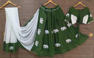 Ropa de mujer Navratri Colección especial Lehenga Especial Digital Impreso Ropa de fiesta atractiva y Sider Wear Lehenga Choli - Product Image 4