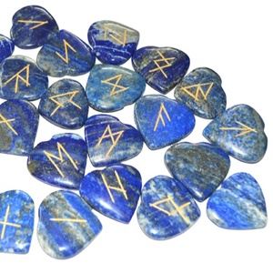 Lapis Lazuli Runes Set est livré avec pierre de guérison Chakra Stone utilisé comme chakra rune set Gemstone Rune Set pour la guérison - Product Image 1