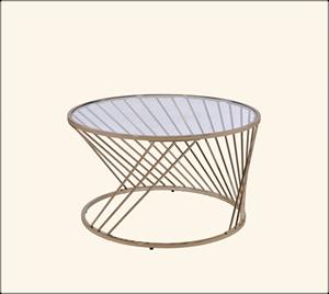 Mesas de Centro Apilables de Metal Dorado Ecológicas y de Lujo, Diseño Moderno Desmontable, Muebles para Sala de Estar y Dormitorio - Product Image 5