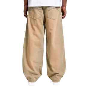 Service OEM Jeans Baggy pour Hommes Streetwear Denim Lourd Personnalisé Pantalons Baggy pour Hommes Jeans Vintage Large Jambes Délavés à la Boue - Product Image 2