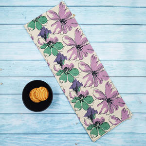 Écologique séchage rapide imprimé floral design cuisine nettoyage torchons usage domestique 50x70 cm taille impression personnalisée - Product Image 3