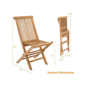 folding teak wood <b>chair</b> made in indonesia - Product Image 2