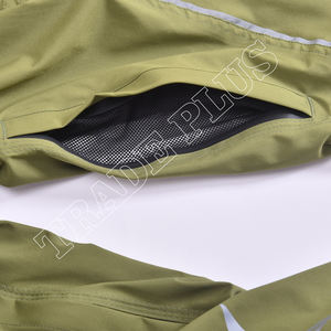 Pantalon de ski imperméable élégant vert olive avec doublure chaude en polaire et poches cargo multiples - Product Image 6