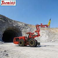 Equipo de Escalado Hidráulico TPX-104 Jumbo Tuoxing con Pluma Plegable y Martillo Rompedor para Escalado de Roca en Túneles Subterráneos