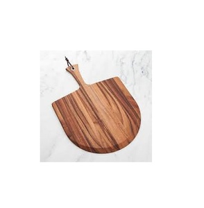 Juego de sartenes de madera para Pizza, soporte cromado y cortador de pizza, antiadherente, para uso hecho a mano - Product Image 1