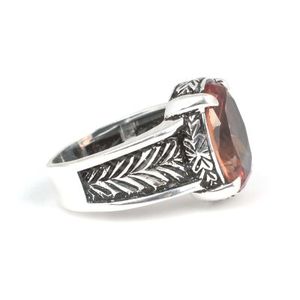 Anillo de Plata de Ley 925 para Hombre con Piedra de Zultanita de Corte Ovalado, Bañado en Rodio, para Uso Diario, con Engaste de Bisel - Product Image 3