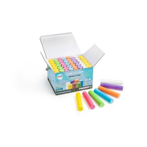 Craies géantes lavables non toxiques pour trottoir, lot de 50, 14 couleurs au choix, craies rondes pour dessin extérieur pour enfants - Product Image 1
