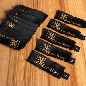 Etiqueta tejida de ropa de marca personalizada 100, etiqueta de tela para ropa con logotipo, pliegue final/pliegue central de 2x5cm, alta calidad - Product Image 2