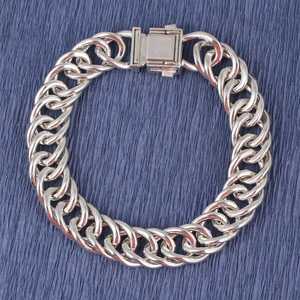 Bracelet gourmet en argent sterling 925 avec fermoir pour occasions spéciales - Product Image 1