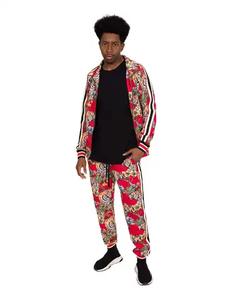 Ensemble personnalisé pour homme, veste zippée en nylon respirant à col cheminée, jogging, ensemble coupe-vent deux pièces, survêtement pour homme - Product Image 3