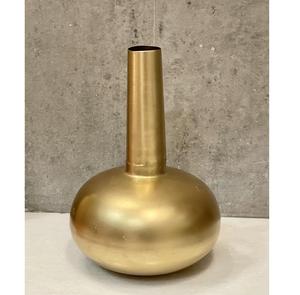 Florero redondo chapado en oro para sala de estar, decoración clásica elegante para el hogar, hermosos artículos de decoración del hogar para sala de estar - Product Image 1