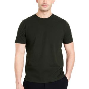 T-shirt basique à col rond pour homme de qualité classique, été, personnalisable, uni, décontracté, vente en gros, logo personnalisé, 250g, 100% coton - Product Image 1