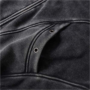 Sudaderas Personalizadas para Hombre, Estilo Urbano Vintage, Chaqueta con Capucha, Forro Polar, Lavado Vintage, Cierre de Cremallera, Peso Pesado - Product Image 5