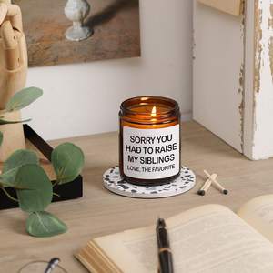 Luxury Black Packaging Scented <b>Candle</b> for <b>Men</b> Cologne Fragrance - Product Image 2