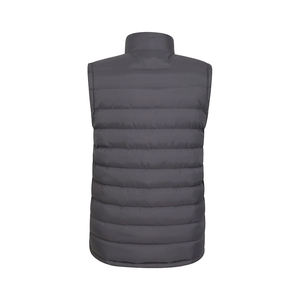 Gilet en duvet sans manches d'excellente qualité Gilet en duvet rembourré chaud d'hiver à fermeture éclair de couleur grise avec un design et une taille personnalisés - Product Image 2