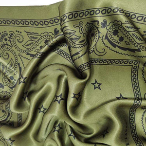 Fashion <b>Scarf</b> Bandana Custom Print <b>Silk</b> Head <b>Scarves</b> <b>Square</b> Satin Hair <b>Scarf</b> Bandanas for Women <b>silk</b> satin custom printed <b>square</b> - Product Image 6