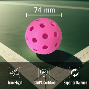 Balle de pickleball extérieure durable décorée de 40 trous en plastique USAPA certifiée personnalisable pour l'entraînement sportif - Product Image 3