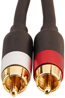 2x Cinch-Stecker auf 2x Cinch-Stecker Subwoofer-Kabel, geschirmt mit PVC-Mantel und Folien-/Geflechtabschirmung, für Monitor- und Projektoranwendungen – 4K, vergoldet, kundenspezifische Marke