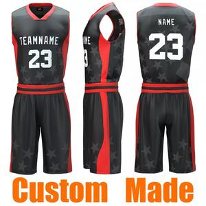 Ensemble d'uniformes de basket-ball avec logo personnalisé pour hommes en polyester respirant avec impression par sublimation pour équipe sportive - Product Image 2