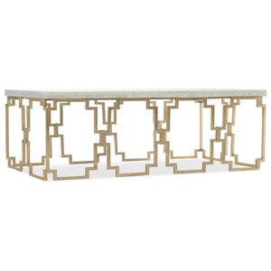 Table basse rectangulaire en métal laiton antique, écologique et moderne, avec un design élégant et un plateau en marbre, pour le mobilier de salon - Product Image 2