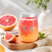 Botellas de PET Transparentes Personalizadas de 500 ml (16 oz) para Bebidas, con Tapas de Rosca y Serigrafía, para Jugo, Té, Bebidas Frías y Agua