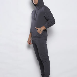 ชุดวอร์มมีฮู้ดสำหรับผู้ชาย ฤดูหนาว รับผลิตแบบ OEM ODM ขายส่งจำนวนมาก ผู้ผลิต ผู้จัดจำหน่าย รับทำโลโก้ แบรนด์ส่วนตัว ราคาโรงงาน ผ้าฝ้าย 100% - Product Image 5